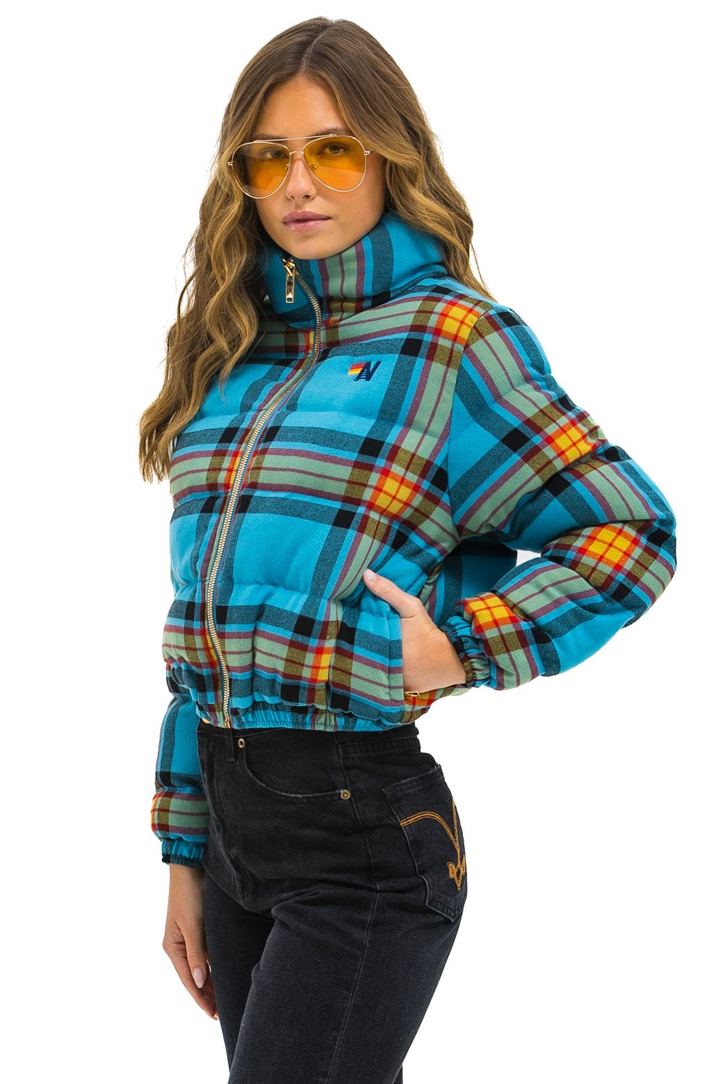 Retro APRES PLAID PUFFER JACKET - JACKSON PLAID