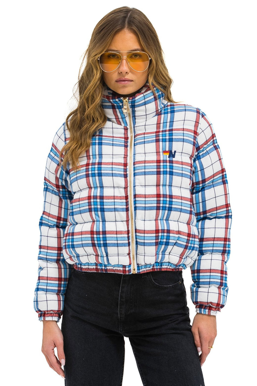 Retro APRES PLAID PUFFER JACKET - MONTAUK PLAID