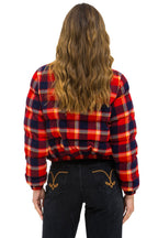 Retro APRES PLAID PUFFER JACKET - RUGBY PLAID