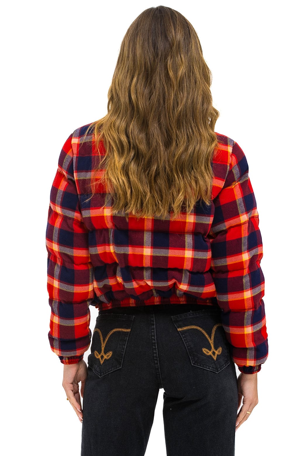 Retro APRES PLAID PUFFER JACKET - RUGBY PLAID