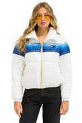 Retro 5 STRIPE APRES JACKET - GLOSSY WHITE BLUE STRIPES