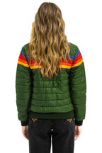 Retro 5 STRIPE JACKET - GARDEN GREEN