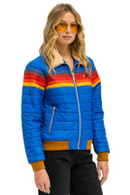 Retro 5 STRIPE JACKET - SNORKEL BLUE