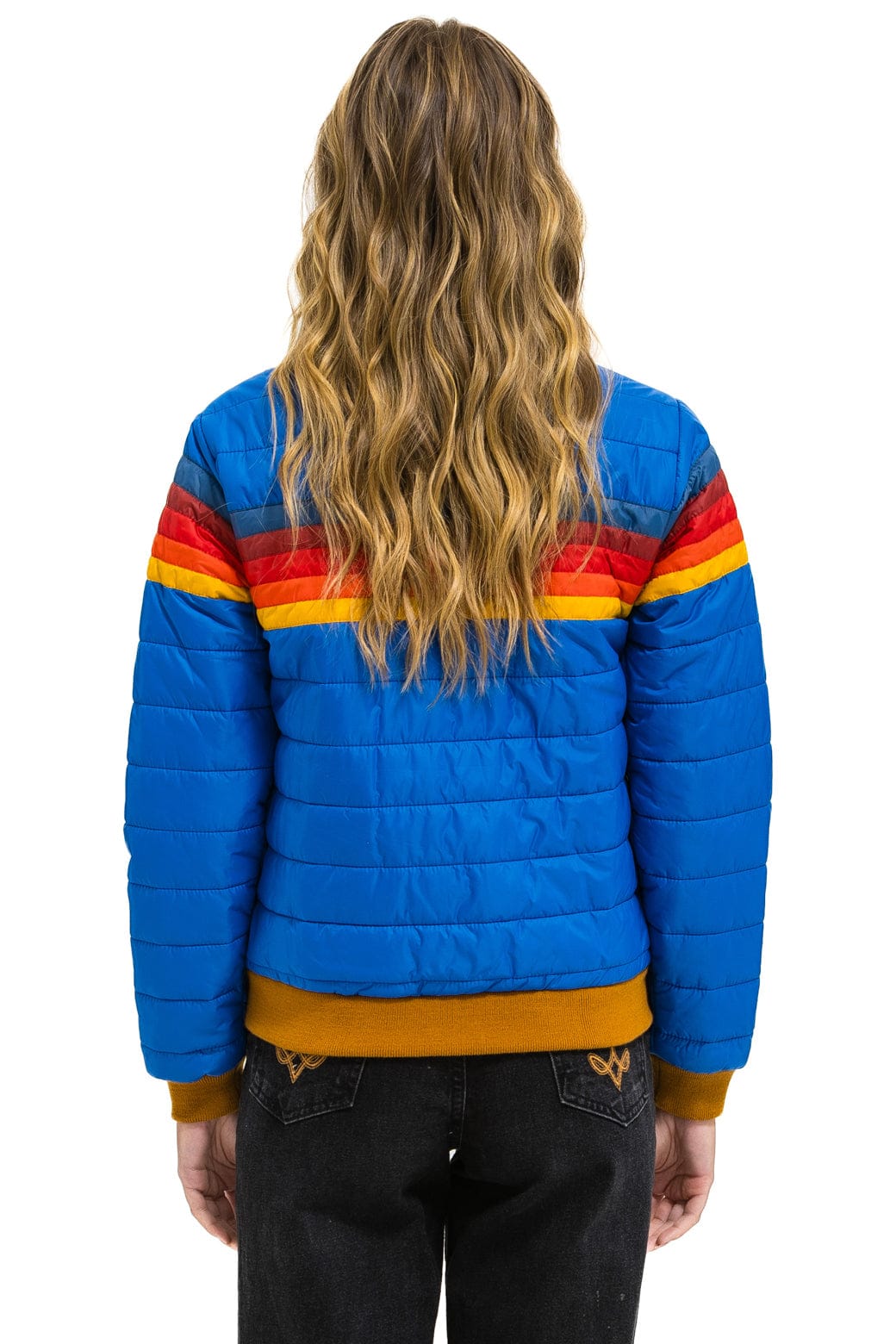 Retro 5 STRIPE JACKET - SNORKEL BLUE
