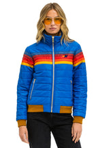 Retro 5 STRIPE JACKET - SNORKEL BLUE