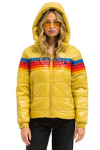 Retro 5 STRIPE TREKKER JACKET - GLOSSY KHAKI
