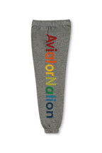 Retro KIDS AVIATOR NATION VENICE SWEATPANTS - HEATHER GREY