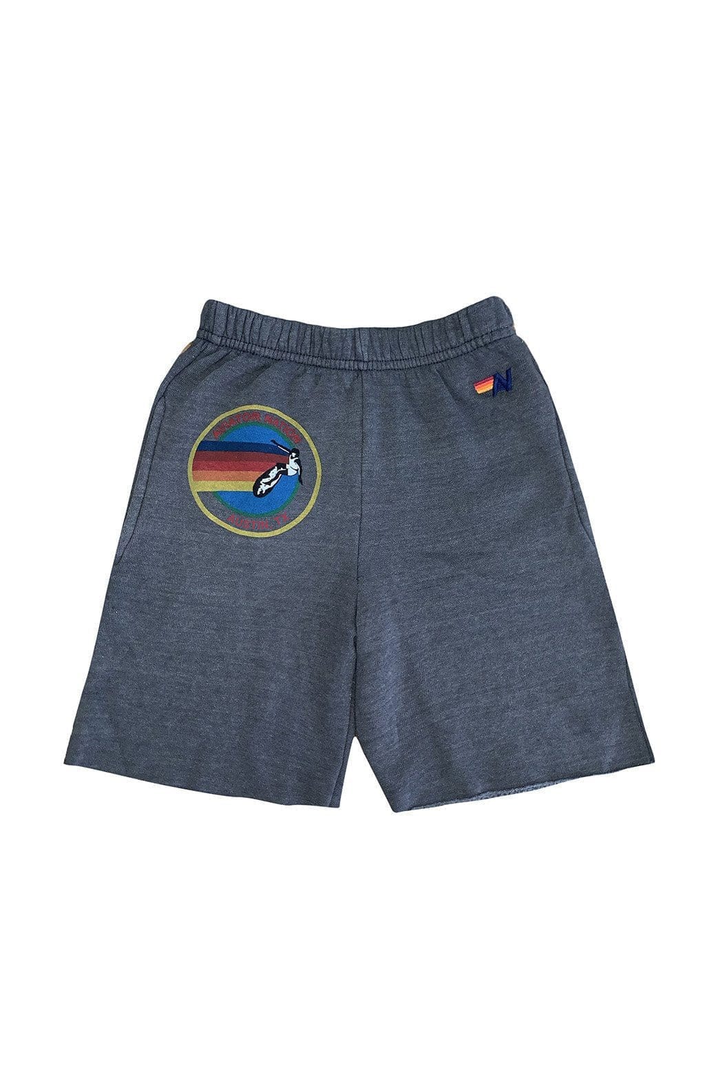 Retro AVIATOR NATION AUSTIN KIDS SWEATSHORTS - VINTAGE CHARCOAL