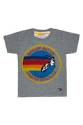 Retro KIDS AVIATOR NATION LAGUNA BEACH TEE - HEATHER GREY