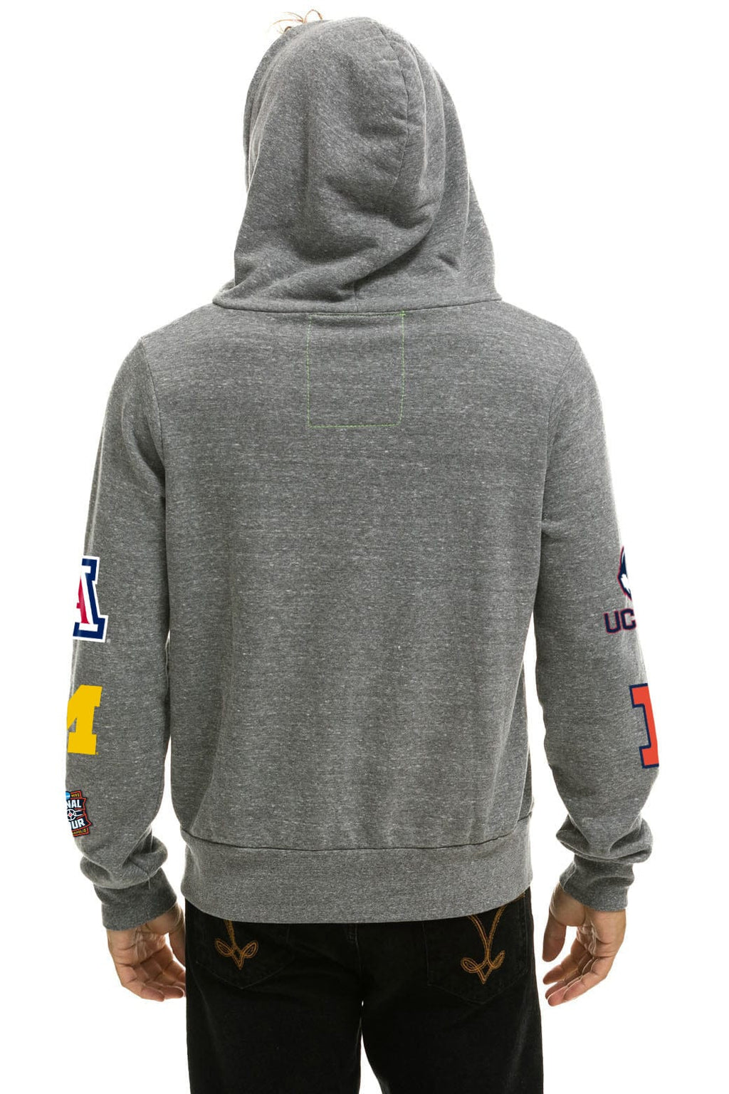 Retro FINAL FOUR INDIANAPOLIS 2026 ZIP HOODIE - HEATHER GREY