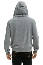 Retro DISCO ZIP HOODIE - HEATHER GREY