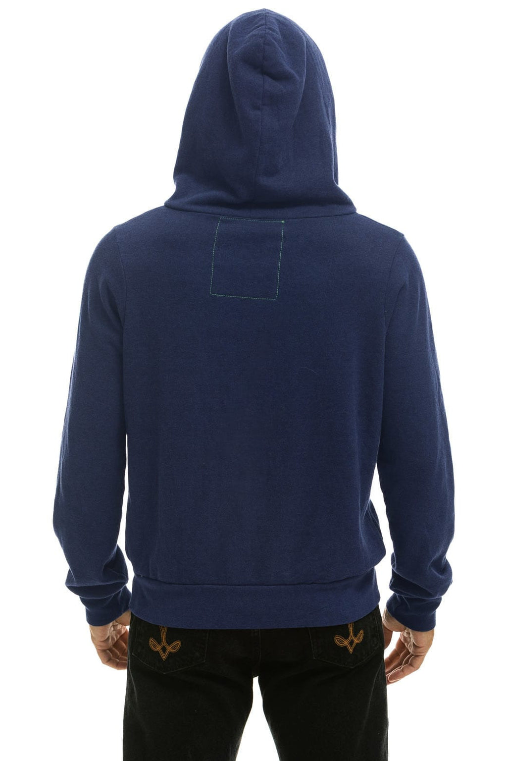Retro DISCO ZIP HOODIE - NAVY