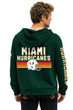 Retro UNIVERSITY OF MIAMI CFP 2026 UNISEX ZIP HOODIE - MIAMI GREEN