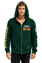Retro UNIVERSITY OF MIAMI CFP 2026 UNISEX ZIP HOODIE - MIAMI GREEN