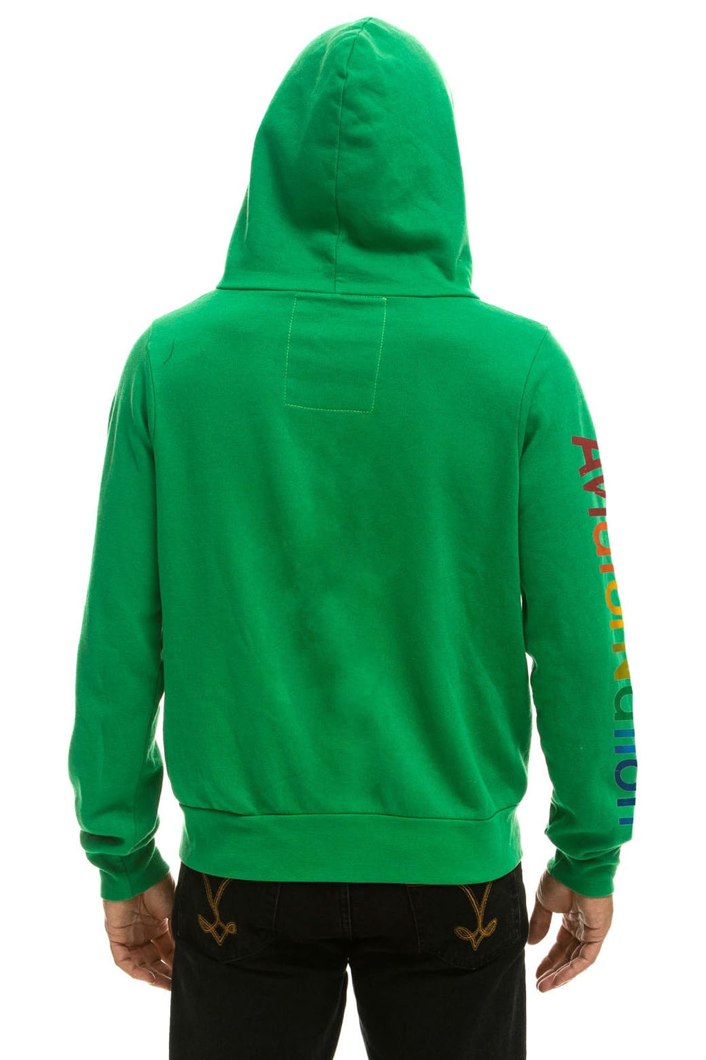 Retro AVIATOR NATION VENICE ZIP HOODIE - KELLY GREEN