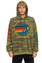 Retro AVIATOR NATION RELAXED VENICE PULLOVER HOODIE - CAMO