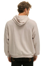 Retro BOLT HEART PULLOVER RELAXED HOODIE - SAND