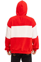 Retro USA RELAXED PULLOVER HOODIE - RED VINTAGE WHITE