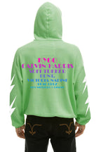 Retro PALM TREE FEST WEST PALM 2026 PULLOVER HOODIE RELAXED - NEON MINT