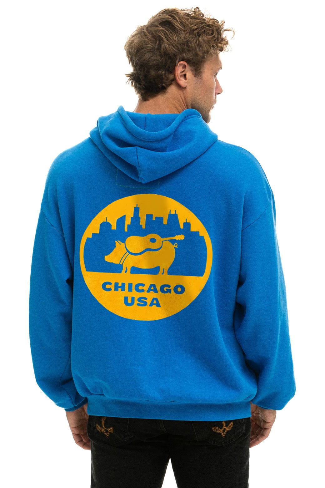 Retro WINDY CITY SMOKEOUT 2025 PULLOVER HOODIE RELAXED - OCEAN