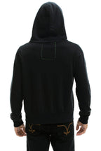 Retro 5 STRIPE HOODIE - BLACK
