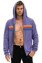 Retro 5 STRIPE HOODIE - LAVENDER