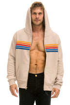 Retro 5 STRIPE HOODIE - SAND