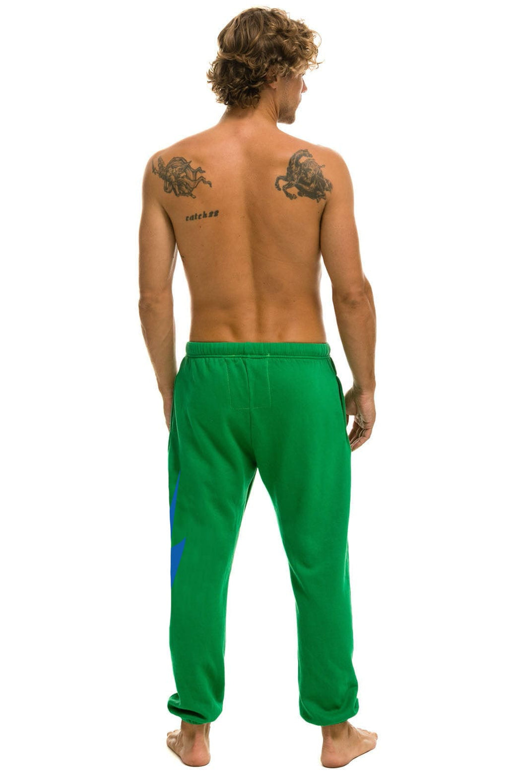 Retro JAZZ ASPEN SNOWMASS 2026 UNISEX POCKET SWEATPANTS - KELLY GREEN