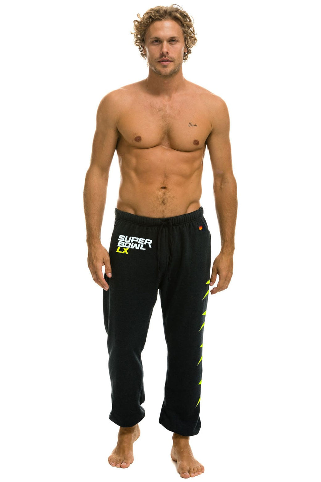 Retro SUPER BOWL 2026 BOLT UNISEX SWEATPANTS - CHARCOAL
