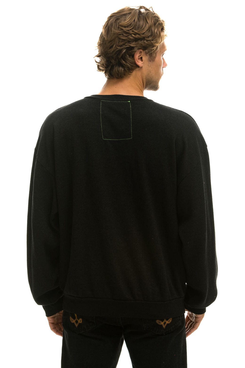 Retro UNIVERSITY OF ALABAMA RELAXED CREW SWEATSHIRT - BLACK