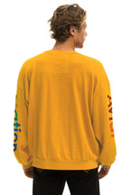 Retro AVIATOR NATION RELAXED VENICE CREW SWEATSHIRT - GOLD