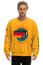 Retro AVIATOR NATION RELAXED VENICE CREW SWEATSHIRT - GOLD