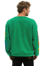 Retro AVIATOR NATION RELAXED VENICE CREW SWEATSHIRT - KELLY GREEN