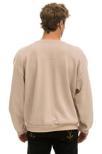 Retro BOLT FADE RELAXED CREW SWEATSHIRT - SAND PINK PURPLE