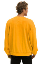 Retro BOLT FADE RELAXED CREW SWEATSHIRT - VINTAGE GOLD RED YELLOW