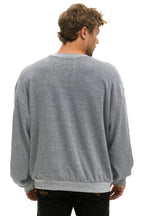 Retro BOLT STITCH RELAXED CREW SWEATSHIRT - HEATHER GREY