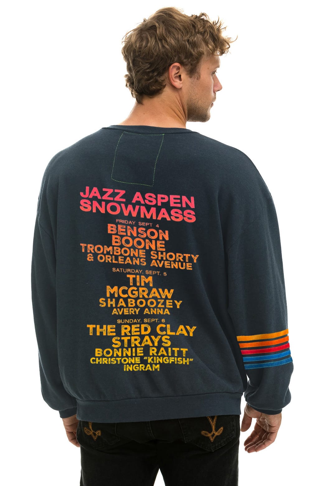 Retro JAZZ ASPEN SNOWMASS 2026 CREW SWEATSHIRT RELAXED - CHARCOAL