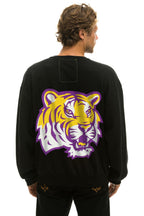 Retro LSU RELAXED CREW SWEATSHIRT - BLACK