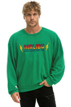 Retro MALIBU CHILI COOK-OFF 2026 RELAXED CREW SWEATSHIRT - KELLY GREEN