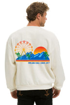 Retro MALIBU CHILI COOK-OFF 2026 RELAXED CREW SWEATSHIRT - VINTAGE WHITE
