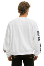 Retro SUPER BOWL 2026 RELAXED CREW SWEATSHIRT - WHITE
