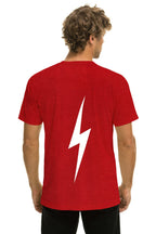 Retro UNIVERSITY OF ALABAMA BOLT CREW TEE SHIRT - CRIMSON