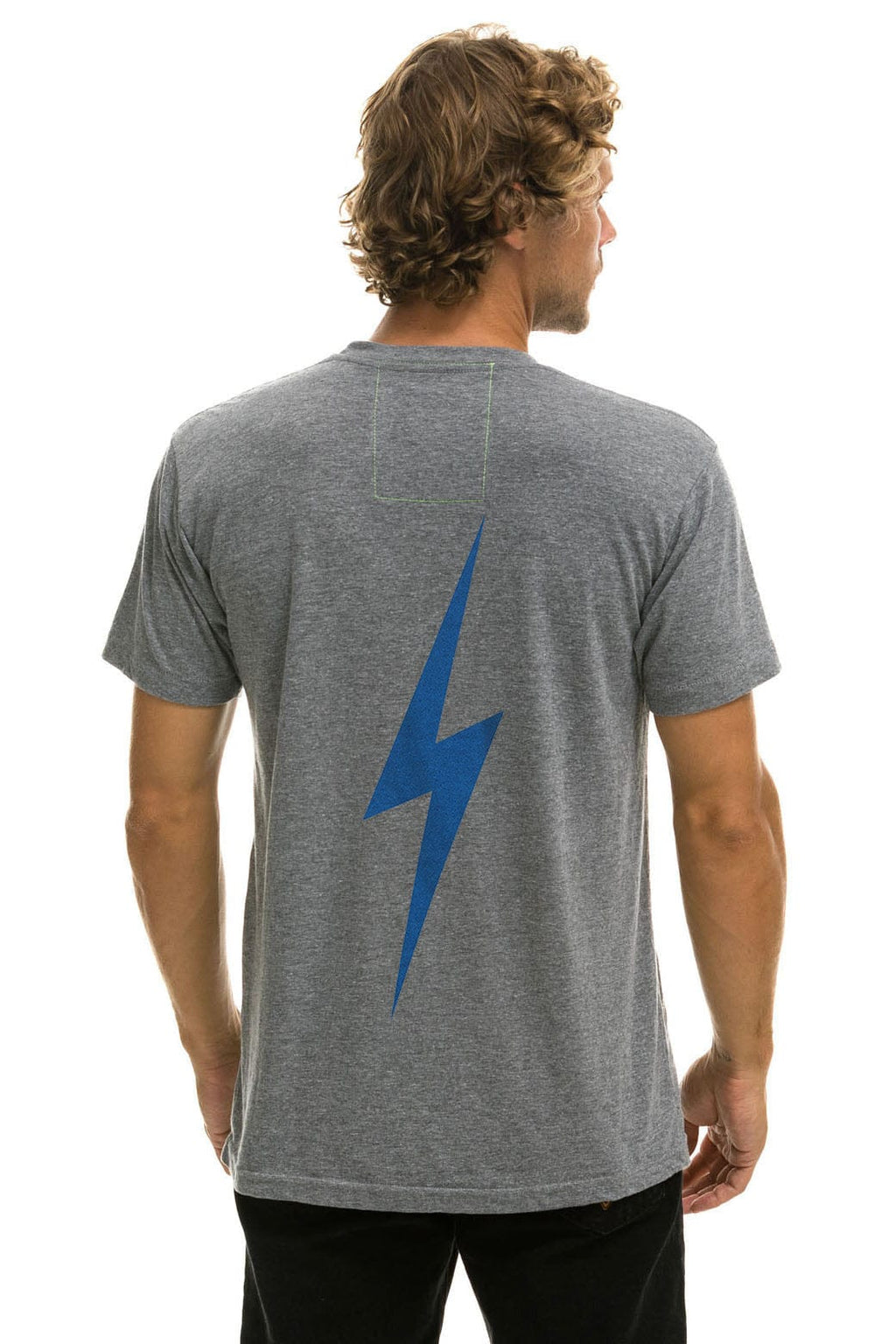 Retro LOS ANGELES DODGERS BOLT CREW TEE - HEATHER GREY