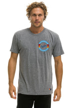 Retro LOS ANGELES DODGERS BOLT CREW TEE - HEATHER GREY
