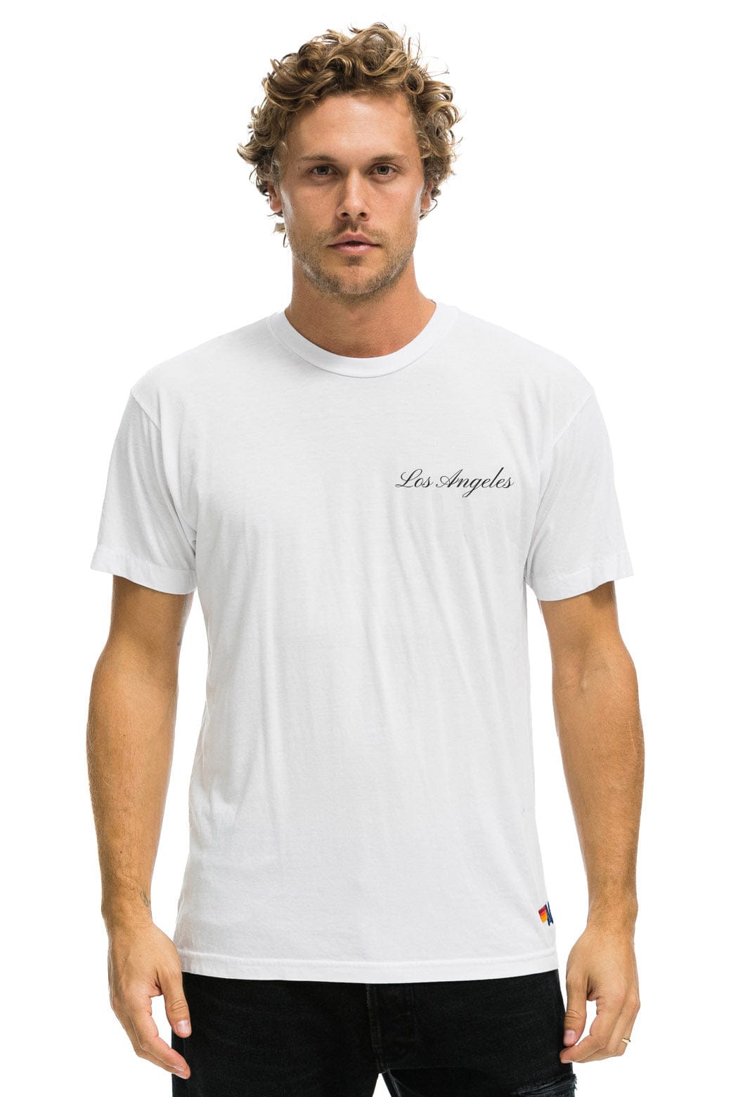Retro CHAD SMITH DREAMLAND LA FIRES BENEFIT CREW TEE - WHITE
