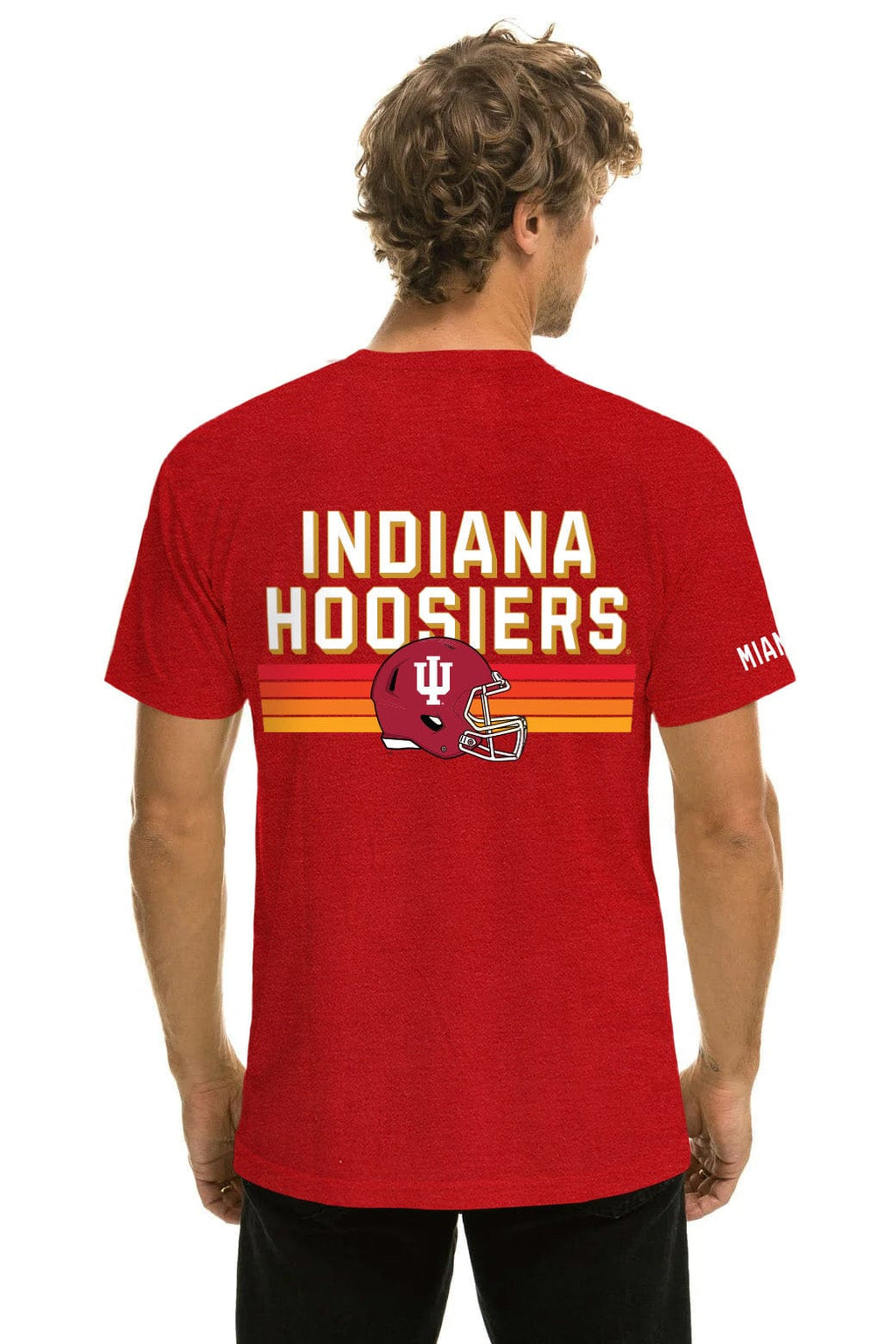 Retro INDIANA UNIVERSITY CFP 2026 CREW TEE SHIRT - CRIMSON