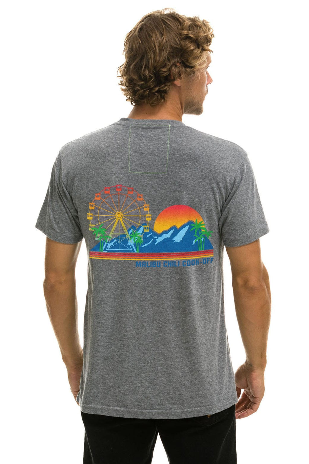 Retro MALIBU CHILI COOK-OFF 2026 CREW TEE - HEATHER