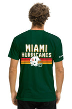 Retro UNIVERSITY OF MIAMI CFP 2026 CREW TEE SHIRT - MIAMI GREEN
