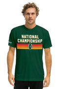 Retro UNIVERSITY OF MIAMI CFP 2026 CREW TEE SHIRT - MIAMI GREEN