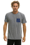 Retro NEW YORK WINE & FOOD 2025 CREW TEE SHIRT - HEATHER